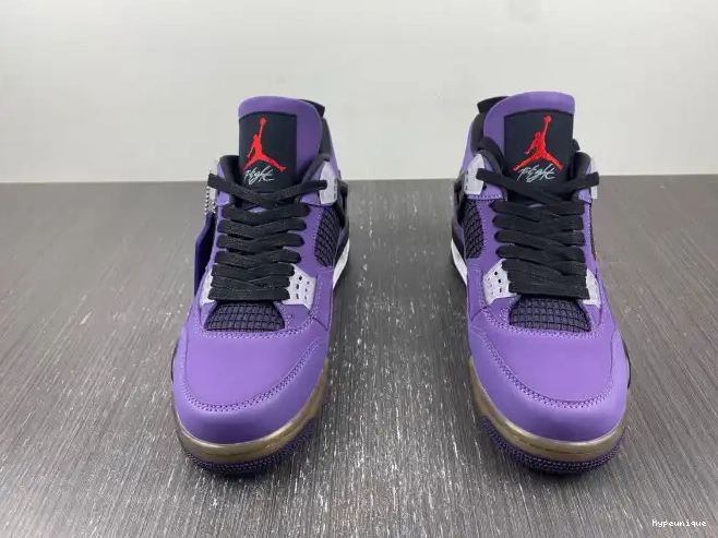 HYPE and Travis Scott LN4 4 Family) (Friends 766296 Retro Jordan Purple 0608